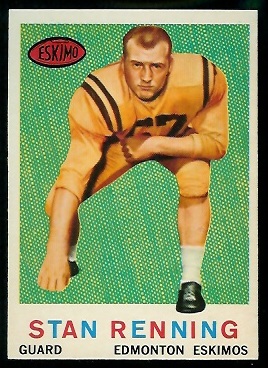 1959 Topps CFL #47 - Stan Renning - nm+