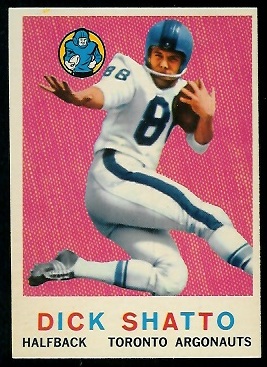 1959 Topps CFL #63 - Dick Shatto - nm+ oc