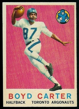 1959 Topps CFL #68 - Boyd Carter - exmt