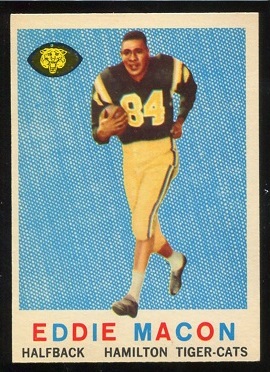 1959 Topps CFL #74 - Eddie Macon - exmt