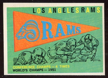 1959 Topps #126 - Rams Pennant - nm oc
