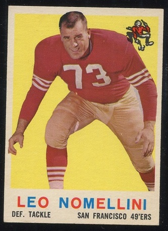 1959 Topps #19 - Leo Nomellini - exmt+