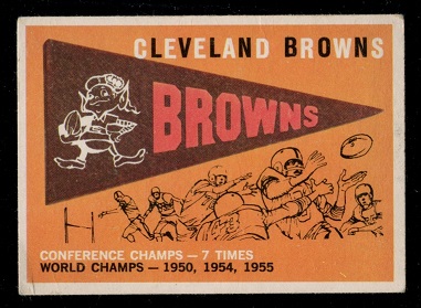 1959 Topps #38 - Browns Pennant - exmt