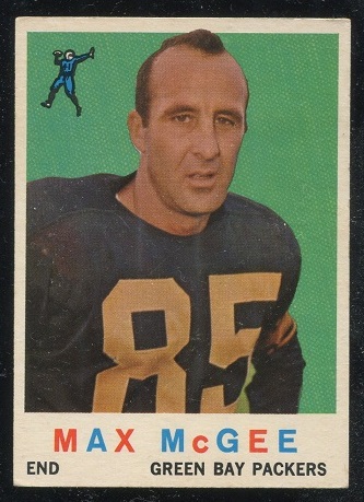 1959 Topps #4 - Max McGee - exmt
