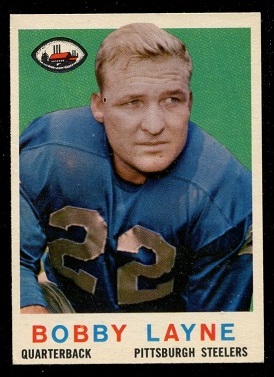 1959 Topps #40 - Bobby Layne - exmt