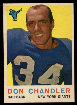 1959 Topps #49 - Don Chandler - nm oc