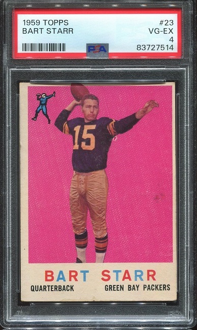 1959 Topps #23 - Bart Starr - PSA 4