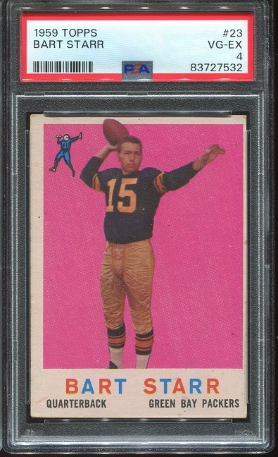 1959 Topps #23 - Bart Starr - PSA 4