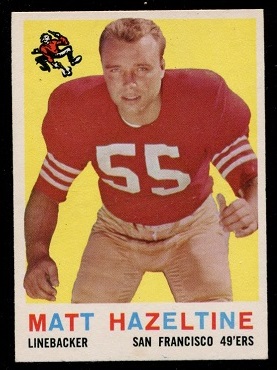 1959 Topps #72 - Matt Hazeltine - nm