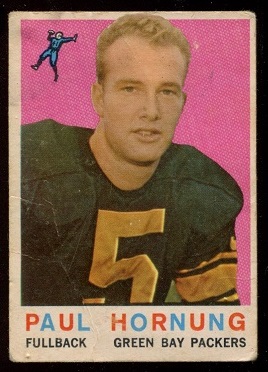 1959 Topps #82 - Paul Hornung - exmt