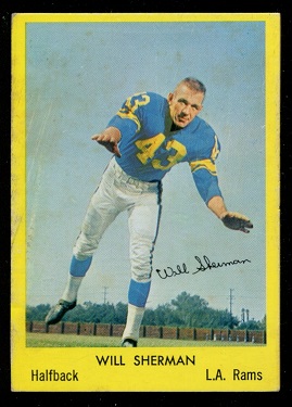 1960 Bell Brand Rams #21 - Will Sherman - good