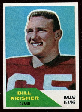 1960 Fleer #53 - Bill Krisher - nm