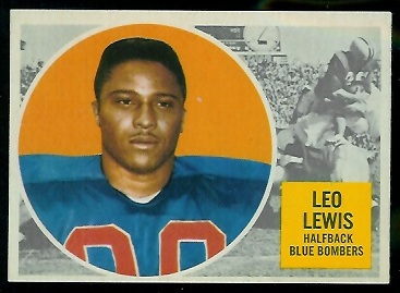 1960 Topps CFL #82 - Leo Lewis - nm