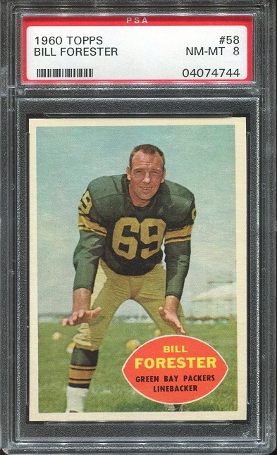 1960 Topps #58 - Bill Forester - PSA 8