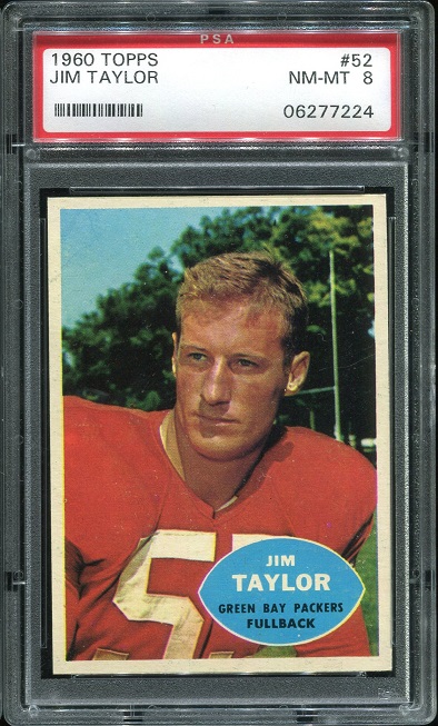 1960 Topps #52 - Jim Taylor - PSA 8