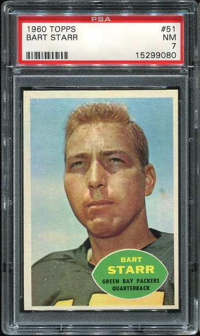 1960 Topps #51 - Bart Starr - PSA 7