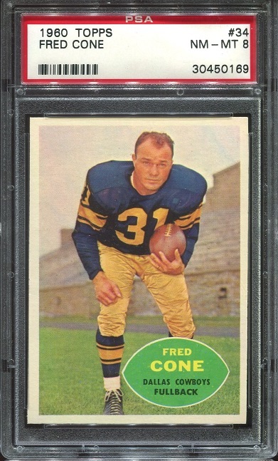 1960 Topps #34 - Fred Cone - PSA 8