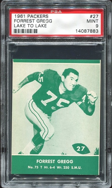 1961 Packers Lake to Lake #27 - Forrest Gregg - PSA 9