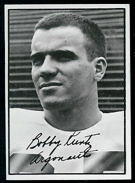 1961 Topps CFL #107 - Bobby Kuntz - ex+
