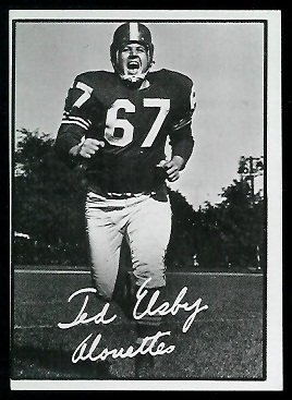1961 Topps CFL #59 - Ted Elsby - nm oc