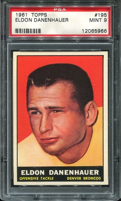 1961 Topps #195 - Eldon Danenhauer - PSA 9