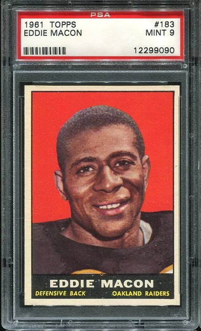 1961 Topps #183 - Eddie Macon - PSA 9