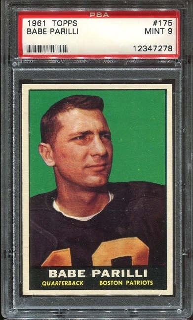 1961 Topps #175 - Babe Parilli - PSA 9