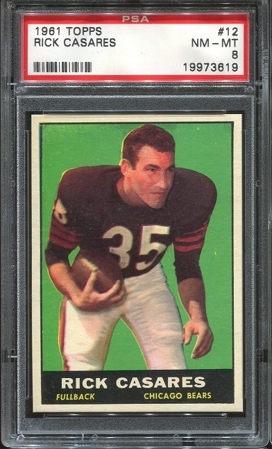 1961 Topps #12 - Rick Casares - PSA 8