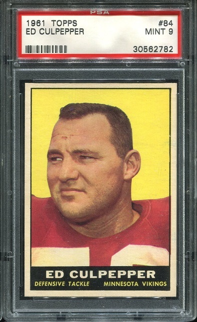 1961 Topps #84 - Ed Culpepper - PSA 9