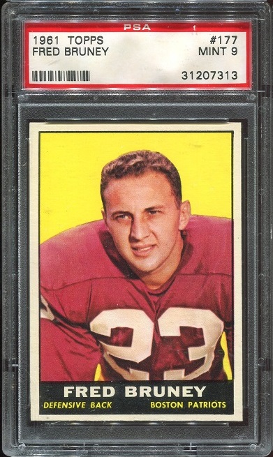 1961 Topps #177 - Fred Bruney - PSA 9