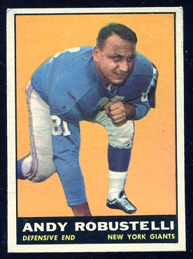 1961 Topps #90 - Andy Robustelli - ex