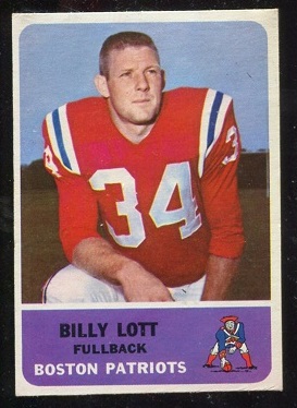 1962 Fleer #1 - Billy Lott - ex+