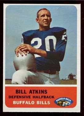 1962 Fleer #18 - Bill Atkins - ex