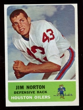 1962 Fleer #52 - Jim Norton - mint oc