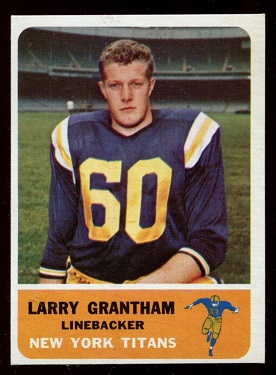 1962 Fleer #64 - Larry Grantham - nm-mt oc