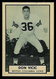 1962 Topps CFL #19 - Don Vicic - nm