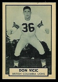 1962 Topps CFL #19 - Don Vicic - nm