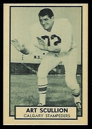 1962 Topps CFL #34 - Art Scullion - nm