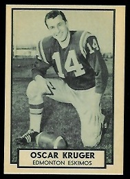 1962 Topps CFL #48 - Oscar Kruger - nm+