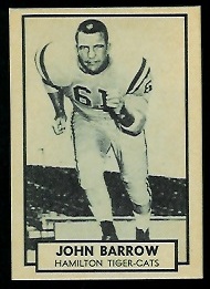 1962 Topps CFL #59 - John Barrow - nm+