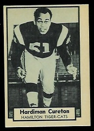 1962 Topps CFL #60 - Hardiman Cureton - nm+ oc