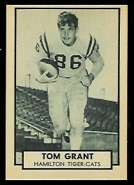 1962 Topps CFL #66 - Tommy Grant - nm oc