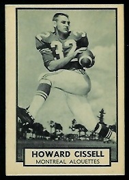 1962 Topps CFL #79 - Howard Cissell - nm+ oc