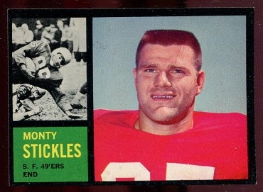 1962 Topps #155 - Monty Stickles - exmt