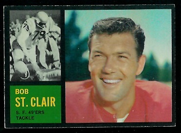 1962 Topps #157 - Bob St. Clair - exmt