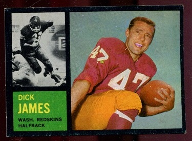 1962 Topps #165 - Dick James - ex