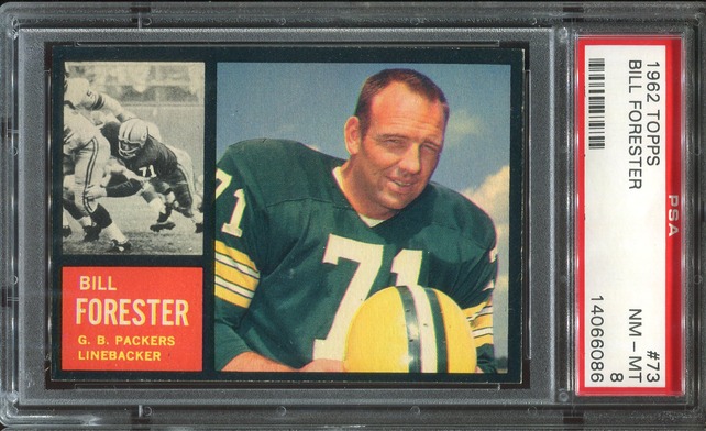 1962 Topps #73 - Bill Forester - PSA 8