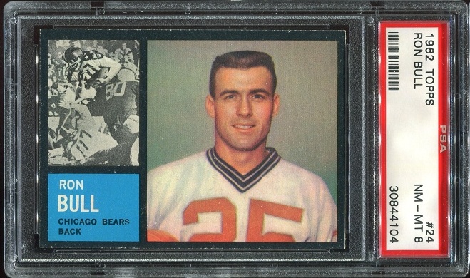 1962 Topps #24 - Ron Bull - PSA 8