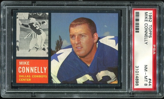 1962 Topps #44 - Mike Connelly - PSA 8