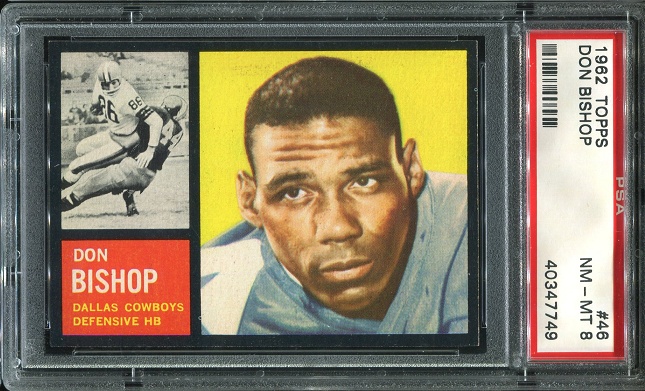1962 Topps #46 - Don Bishop - PSA 8